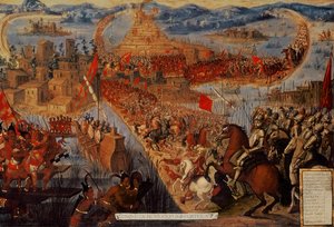 La conquista di Tenochtitlan, dalla serie 